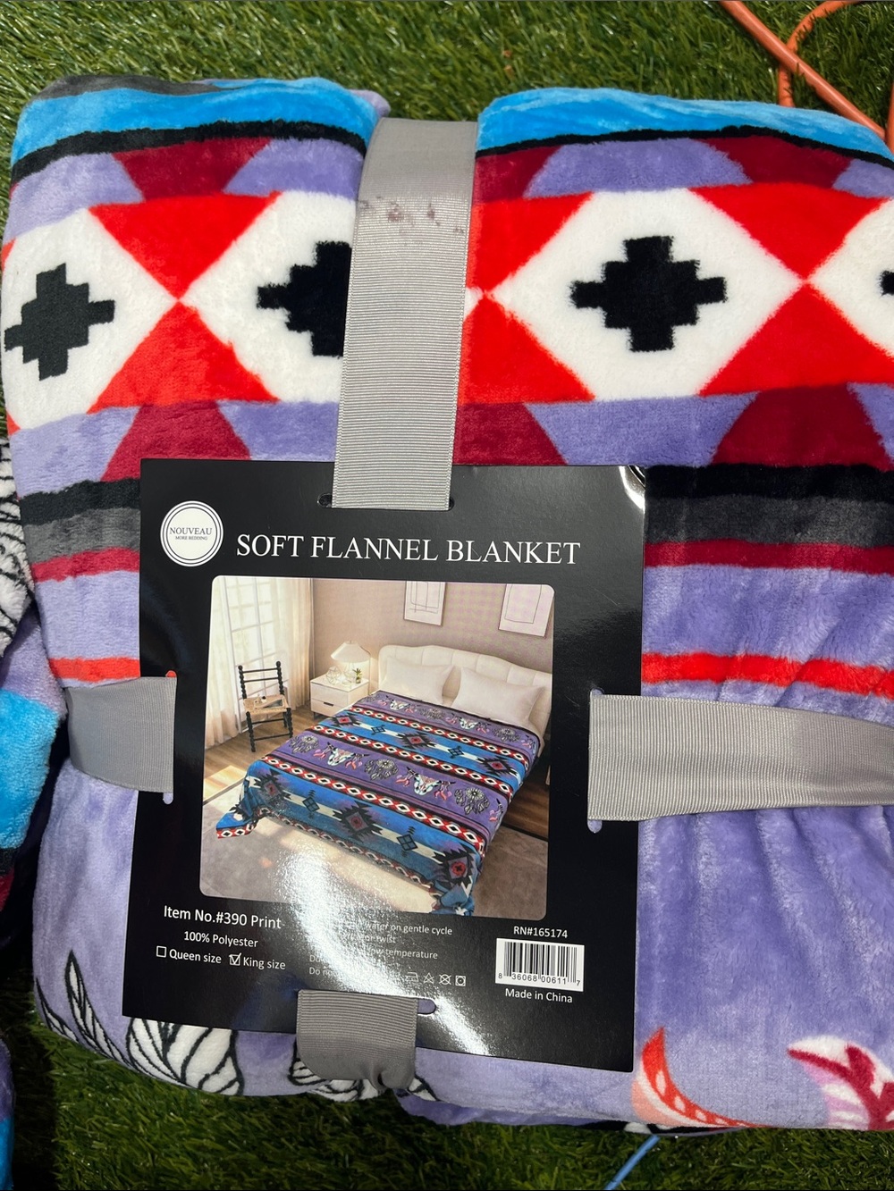 purple western king blanket